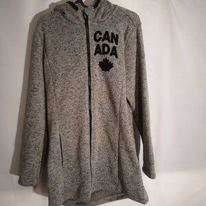 Joe Fresh Ladies Fleece Lined Knit Hooded Coat